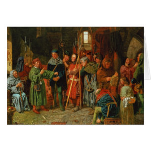 Cartão A carga do fruto do corniso ao relógio