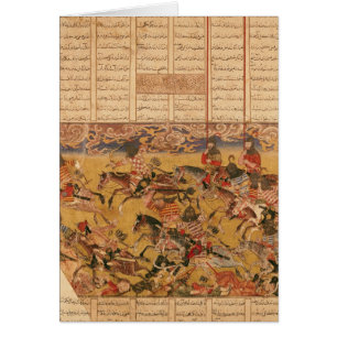 Cartão A carga dos Cavaliers de Faramouz