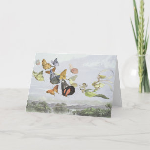 Cartão A Carruagem da Rainha Fada Elf World