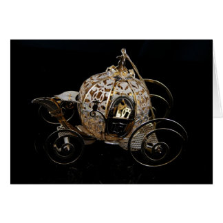 Cartão A carruagem real…