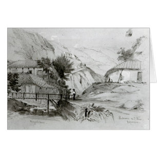 Cartão A casa de Berger, Valparaiso, 1834