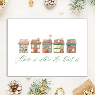 Cartão A Casa do Realtor Personalizado é onde está o cora