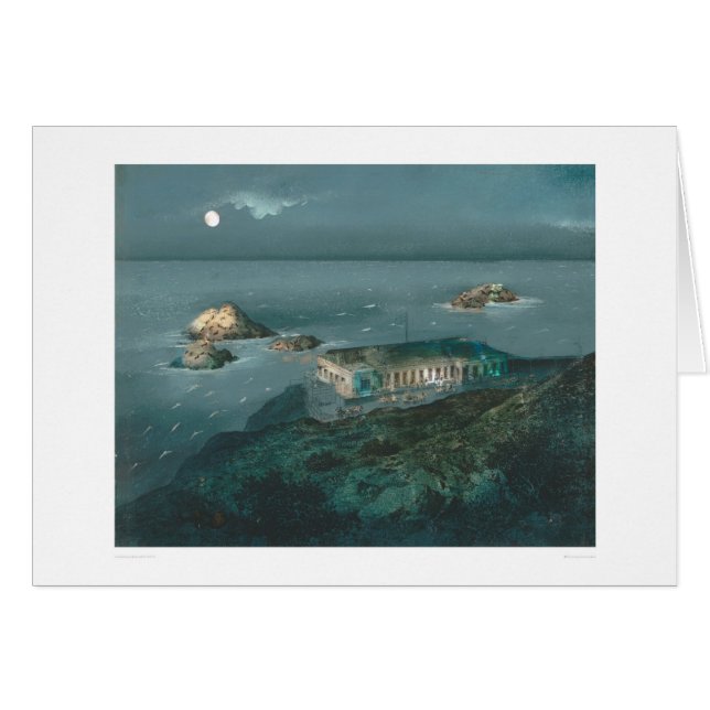 Cartão A casa e o selo do penhasco balançam (1157) (Frente Horizontal)