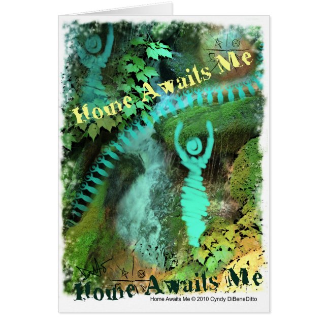 Cartão A casa espera-me (Frente)