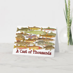 Cartão A Cast of Thousands- Humorous Fish Card