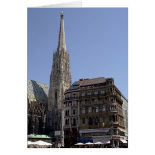 Cartão A catedral de St Stephen, Viena Áustria