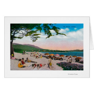 Cartão A cena da praia em Carmel, Califórnia