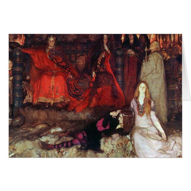 Cartão A cena do jogo em "Hamlet " (Frente Horizontal)