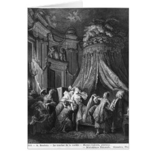 Cartão A cerimónia da ir-à-cama da noiva