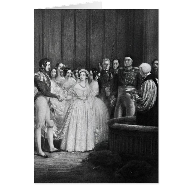 Cartão A cerimônia de casamento (Frente)