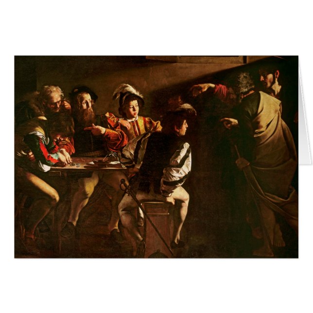 Cartão A chamada de St Matthew, c.1598-1601 (Frente Horizontal)