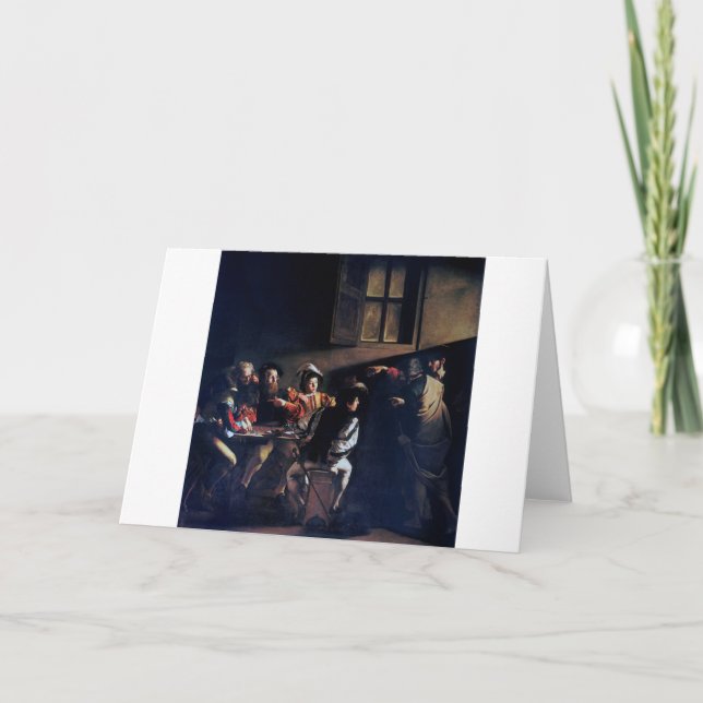 Cartão A chamada do Santo Matthew, Caravaggio (Frente)