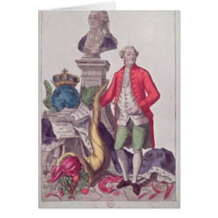 Cartão A chamada Jacques Necker do 16 de julho de 1789