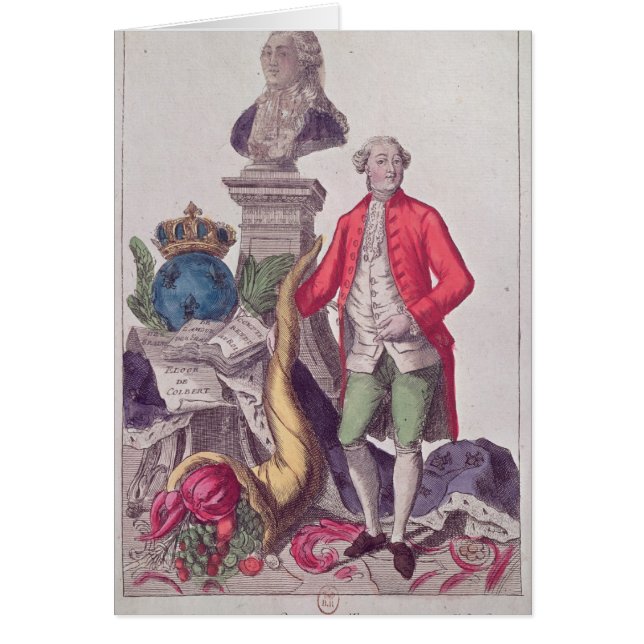 Cartão A chamada Jacques Necker do 16 de julho de 1789 (Frente)