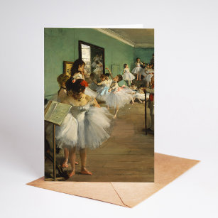Cartão A classe de dança   Edgar Degas