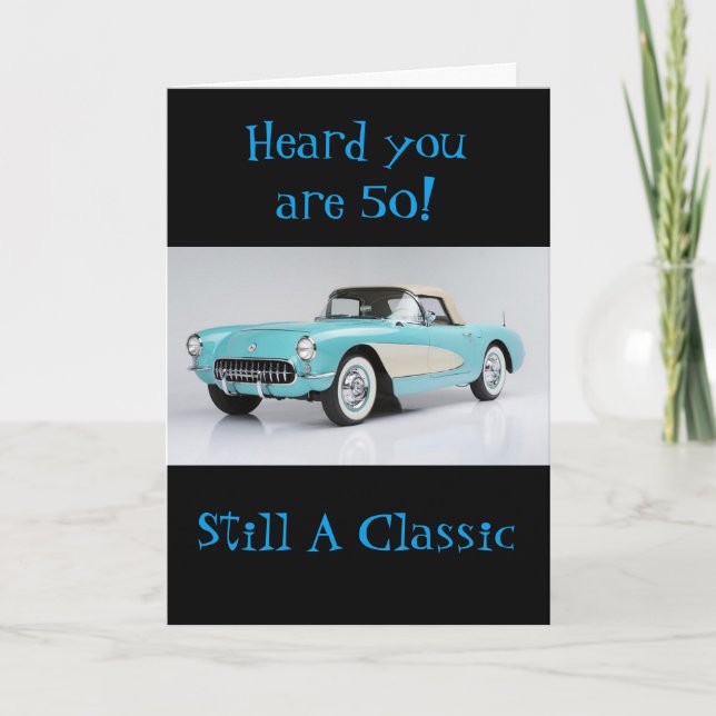 CARTÃO ****A CLÁSSICA VIRA 50***** FELIZ ANIVERSÁRIO (Frente)