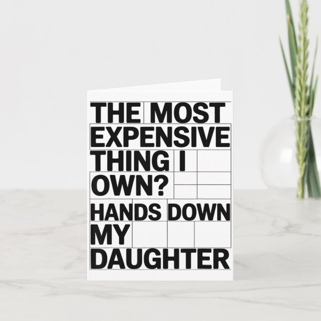 Cartão A Coisa Mais Cara Que Eu Possuo_ Sem Dúvida Minha  (Frente)