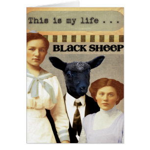 Cartão A Colagem de Arte Digital da Família Ímpar