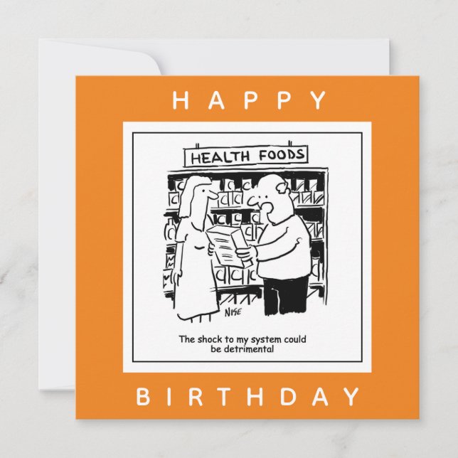 Cartão A Comida de integridade pode ser um choque para a  (Frente)