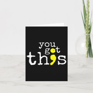 Cartão A Consciência do Suicídio Suporta Citação Positiva