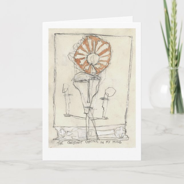 Cartão A conversa constante. (Frente)