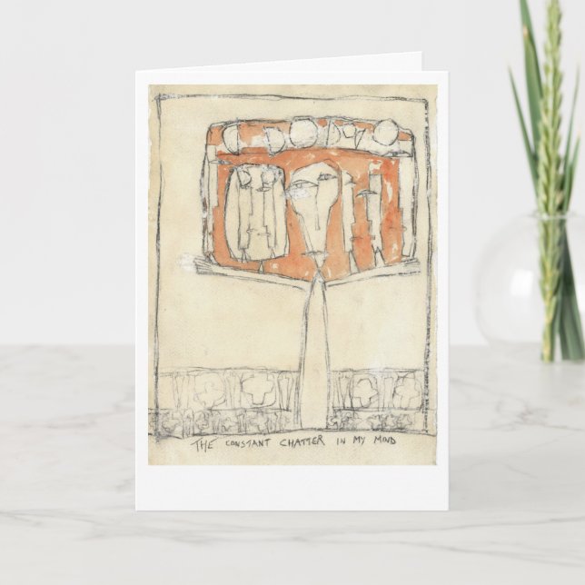 Cartão A conversa constante em minha mente (Frente)