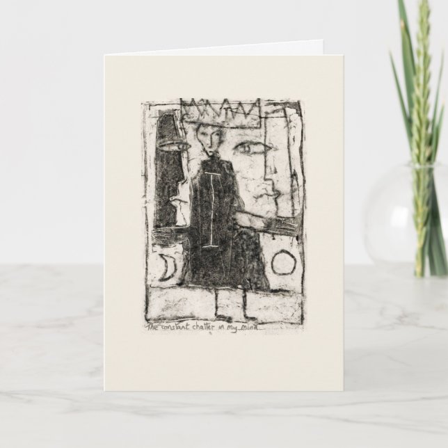 Cartão A conversa constante em minha mente (Frente)