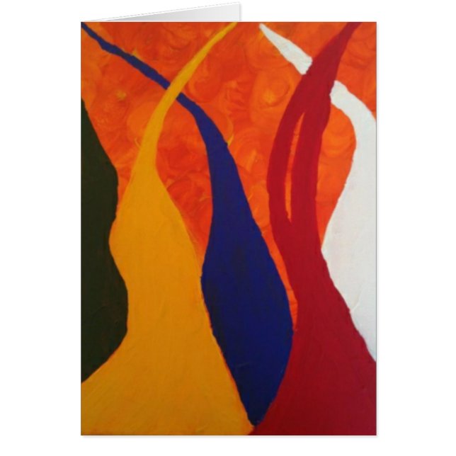 Cartão A cor arde o vento (Frente)