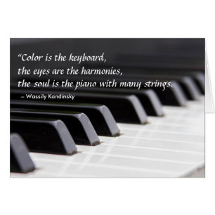 Cartão A cor é o teclado