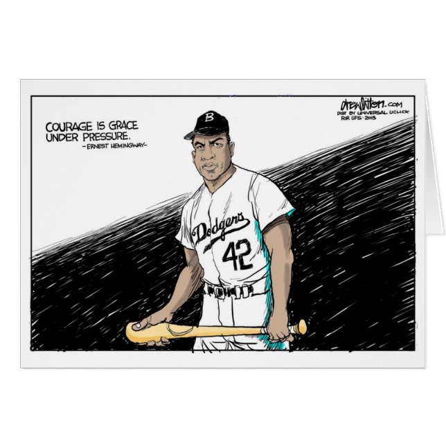 Cartão A coragem é benevolência sob a pressão (Frente Horizontal)