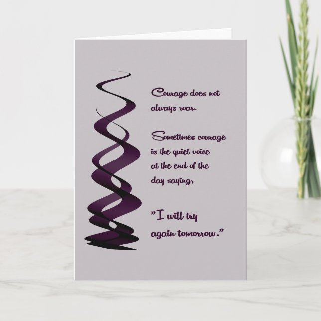 Cartão A Coragem Nem Sempre Roda (Frente)
