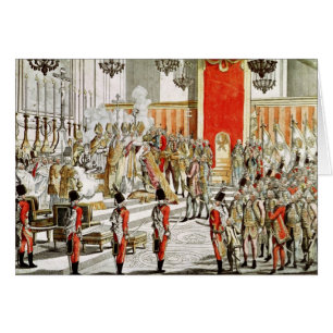 Cartão A coroação do Leopold II em Bratislava