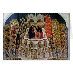 Cartão A coroação do Virgin no paraíso, 1438