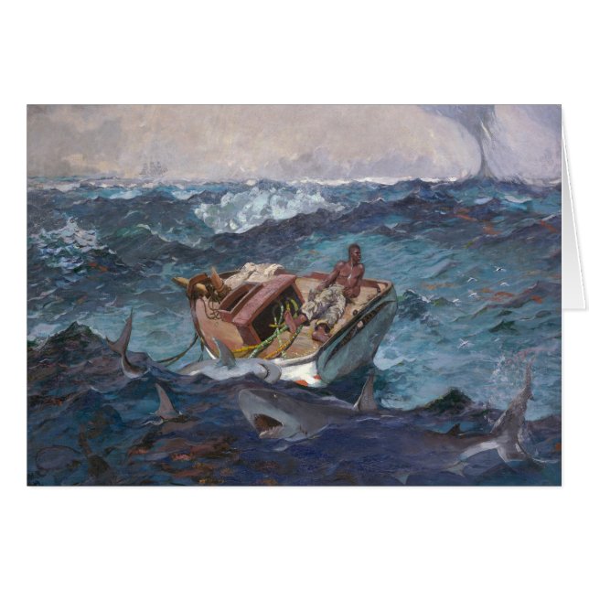 Cartão A Corrente do Golfo 1899 W Homer (Frente Horizontal)