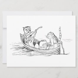 Cartão A Coruja e o Pussycat (por Edward Lear)