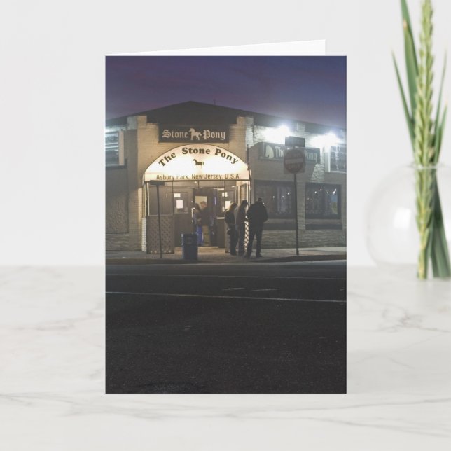 Cartão A costa de pedra do jérsei do parque de Asbury do (Frente)