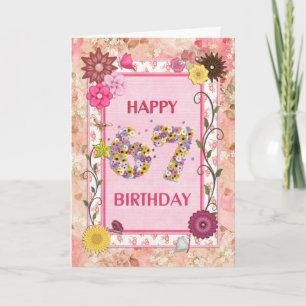 Cartão A craftlook 67th birthday card