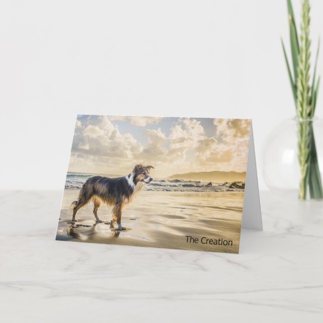 Cartão A Criação do Poema da Vida e do Cão (Frente)