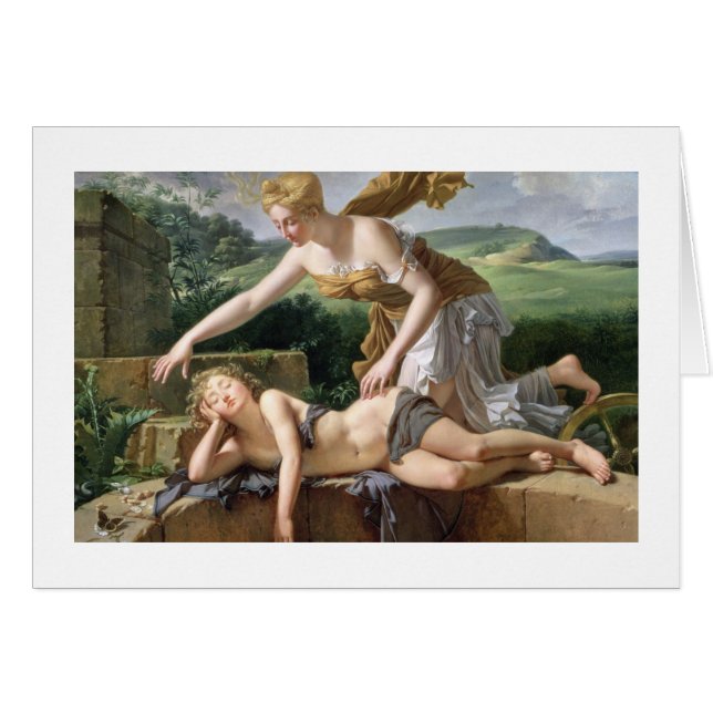 Cartão A criança da fortuna, 1801 (óleo em canvas) (Frente Horizontal)