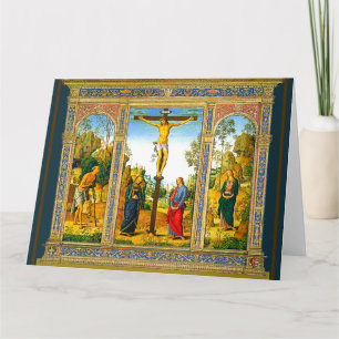 Cartão A crucificação do Cristo