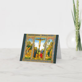 Cartão A crucificação do Cristo