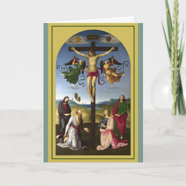 Cartão A Crucificação Mond, 1502–1503, Raphael (Frente)