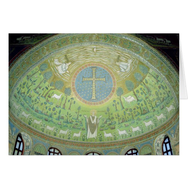 Cartão A cúpula com um mosaico que descreve (Frente Horizontal)