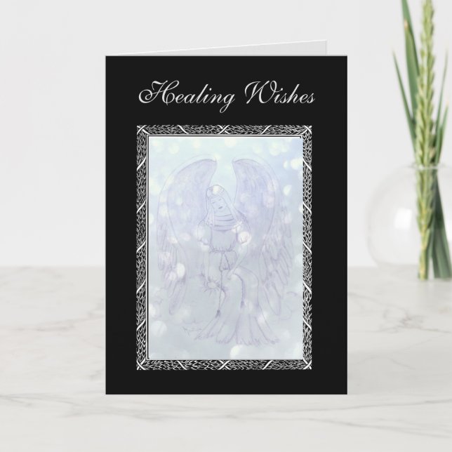 Cartão A cura do anjo fica bem (Frente)