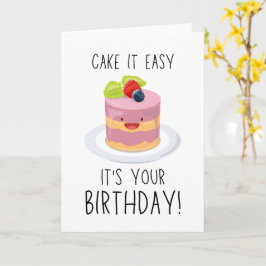 Cartão A cute and funny birthday greeting card featuring 