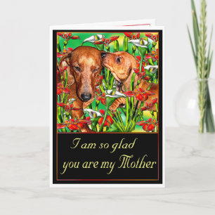 Cartão A Dachshund Mother's Day