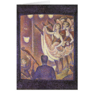 Cartão A Dança Can Can, Le Chahut por Georges Seurat