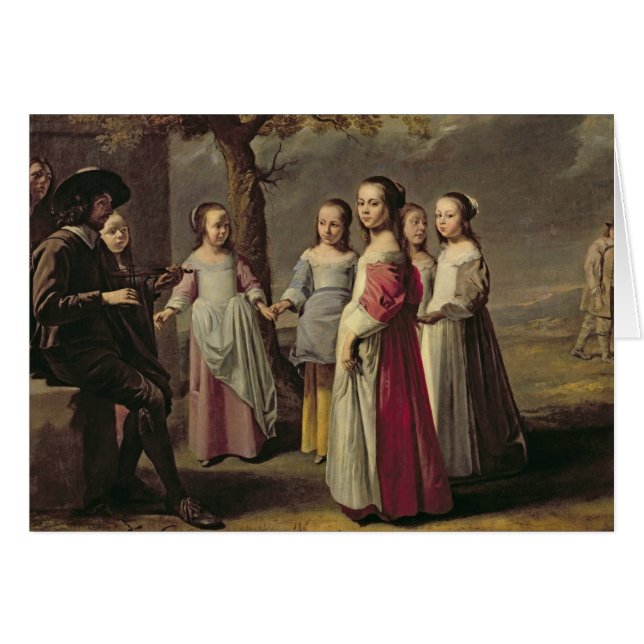 Cartão A dança das crianças (Frente Horizontal)