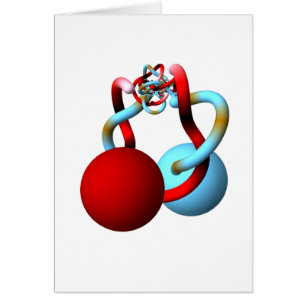 Cartão A dança de acoplamento das esferas Horned de