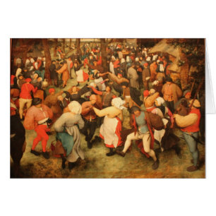 Cartão A dança do casamento - 1566